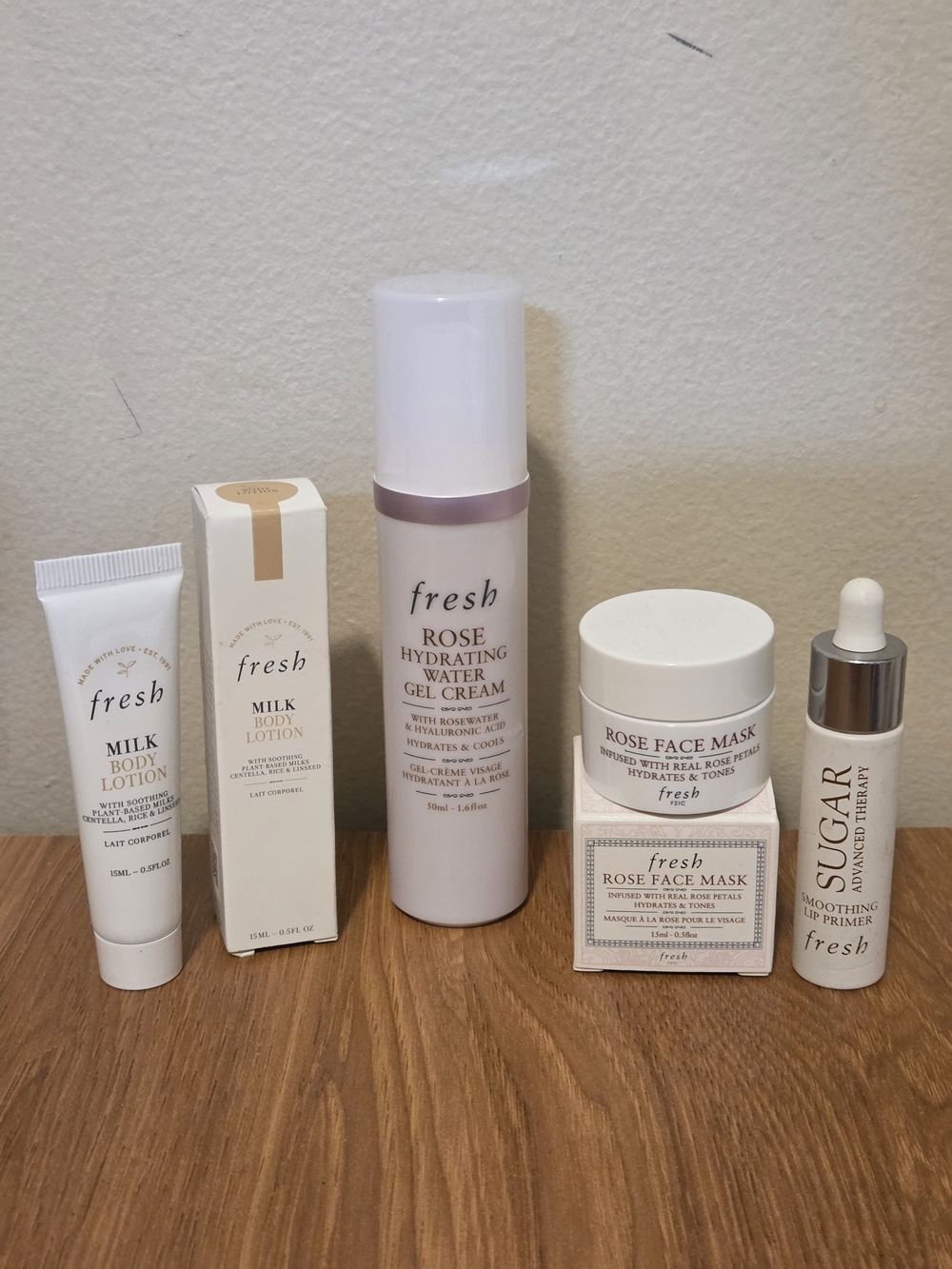 fresh 4 Piece Skincare Set - Rose, Sugar, Milk
